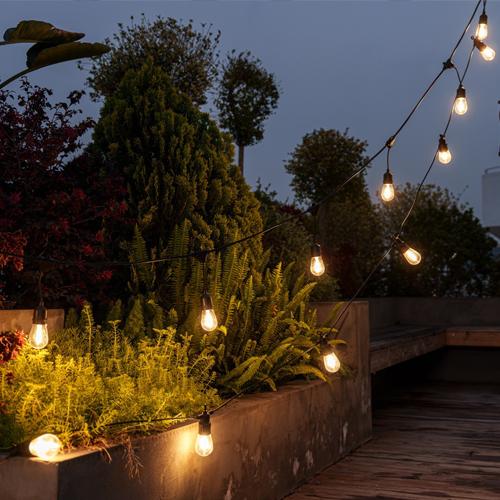 S14 split type outdoor bulb lights string